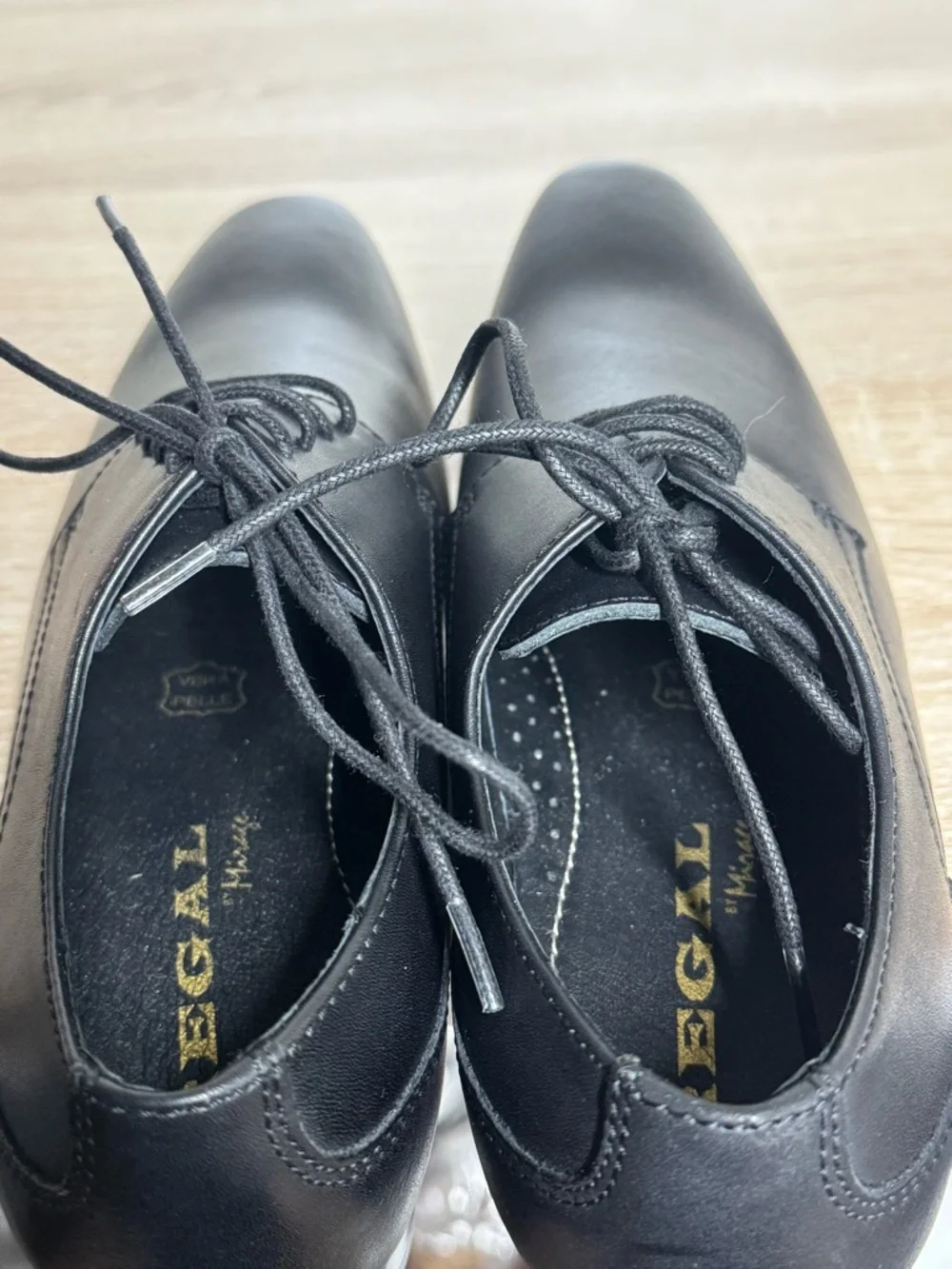 Reading - Regal Boys size EU 36 US 4 Dress Black Leather Lace Oxford Shoe